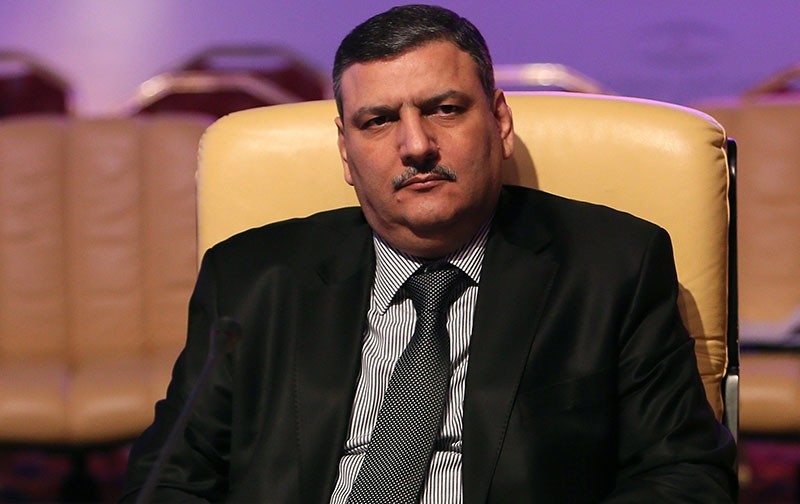 Chief Negotiator of the Syrian Opposition Riyad Hijab attends a meeting in the Qatari capital Doha late on November 11, 2012. (AFP Photo)