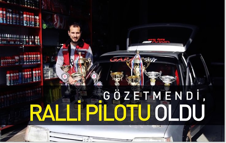 GÖZETMENDİ, RALLİ PİLOTU OLDU