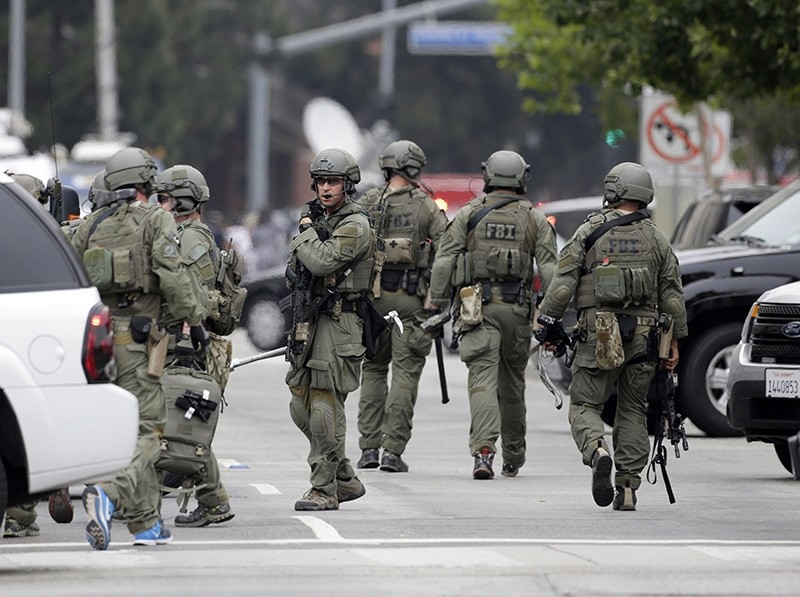 n FBI SWAT team arrives at the scene of a fatal shooting at the University of California, Los Angeles, Wednesday, June 1, 2016, in Los Angeles. (AP Photo)