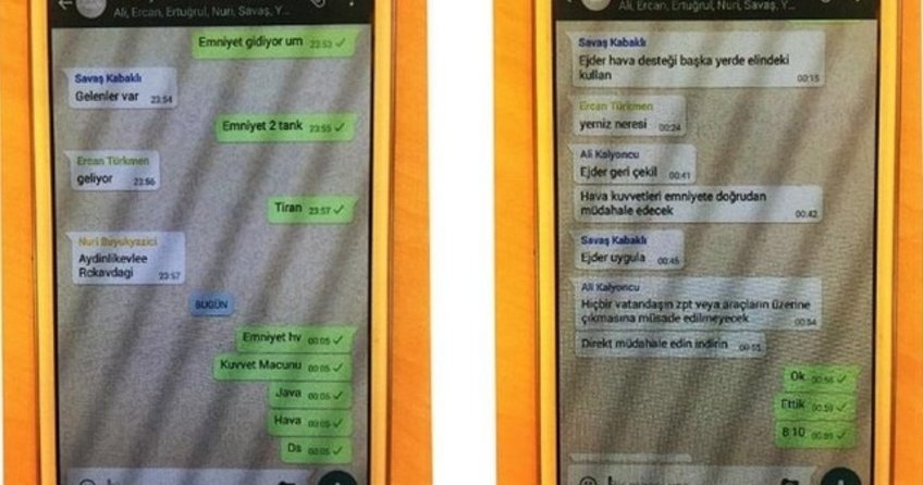 FETÖ'cüler 'kuvvet macunu' mesajıyla hava saldırısı istemiş