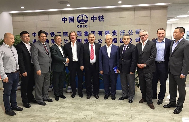 Turkish delegation visiting China for an initial agreement regarding tourism and trade. (IHA Photo)