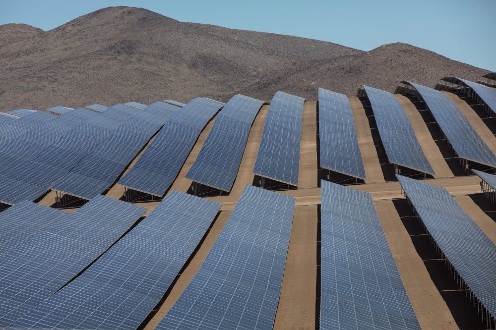 The solar plant El Romero in the Atacama Desert, Chile where the first purchase of renewable energy made by Google in Latin America with Acciona.