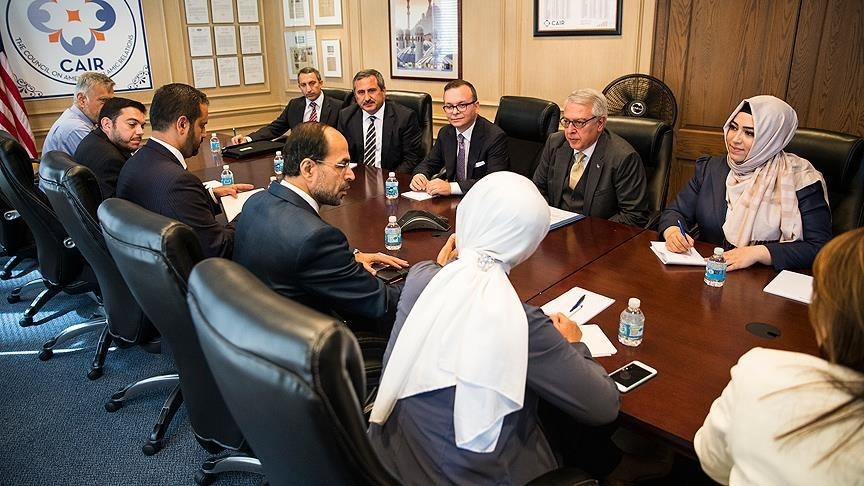 A Turkish parliamentary delegation meets with the Council on American-Islamic Relations (CAIR), the biggest Muslim NGO in the U.S., and talked to CAIR President Nihad Awad.