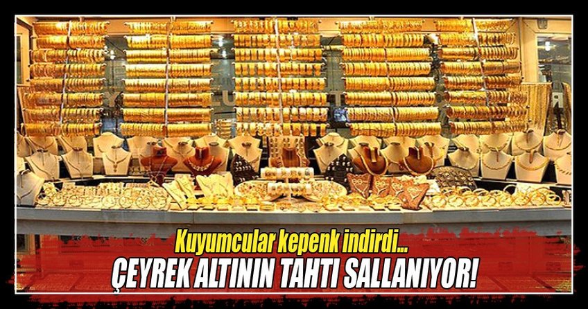 Kuyumcular kepenk indiriyor