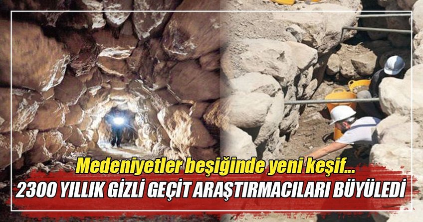Alacahöyük’te 2300 yıllık gizli geçit bulundu