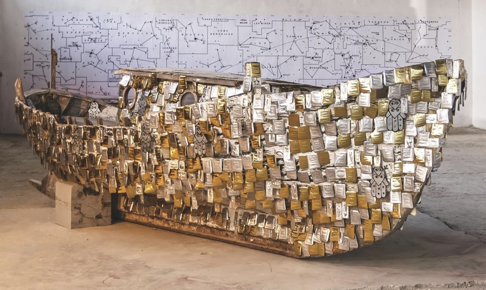 Greek artist Kalliopi Lemos will take part in the exhibition with her work titled u201cPromises for Safe Crossing,u201d 2012