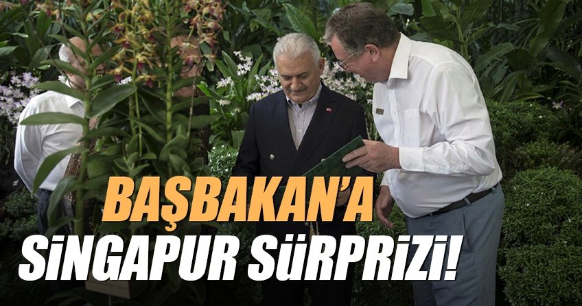 Başbakan Yıldırım’a orkide jesti