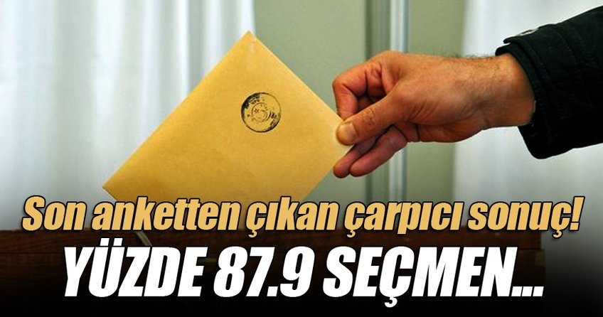 Son anketten çıkan çarpıcı sonuç