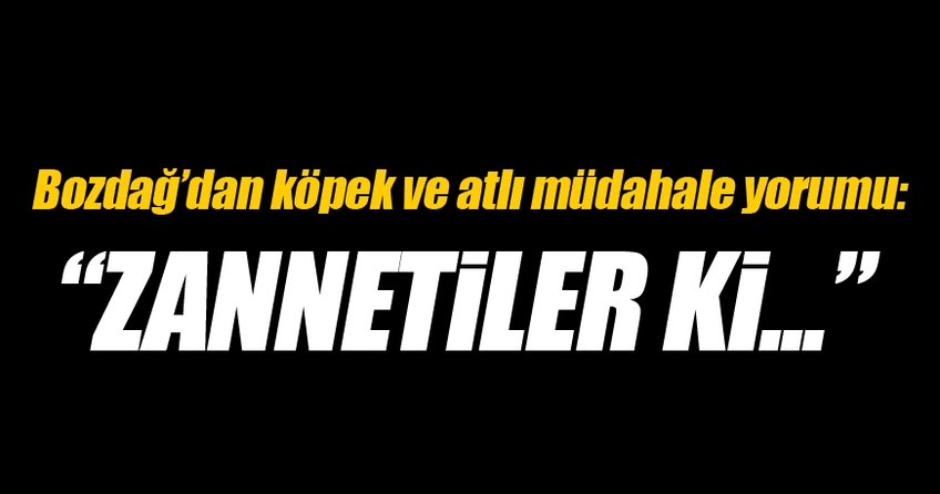Ya tanklar korkutamadı bu milleti, üç beş köpekle mi sindirteceksiniz?