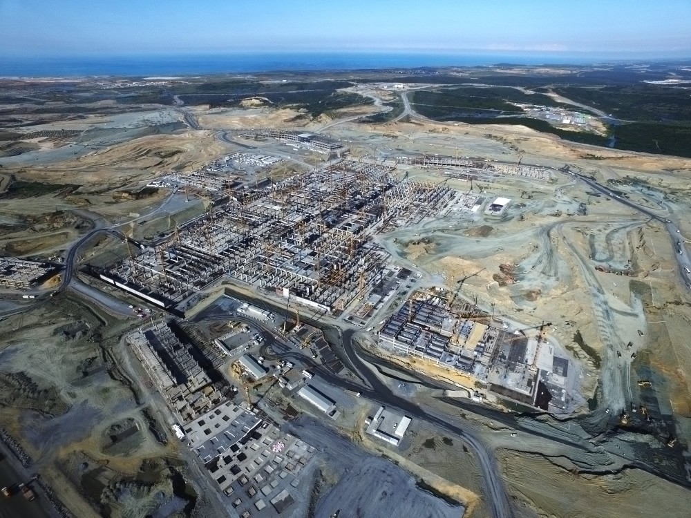 Istanbul's third airport construction site