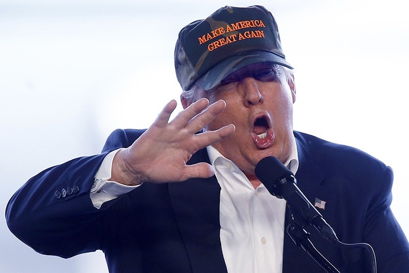 Republican presidential candidate Donald Trump speaks during a campaign rally, Saturday, June 11, 2016 at a private hanger at Greater Pittsburgh International Airport  (AP Photo)