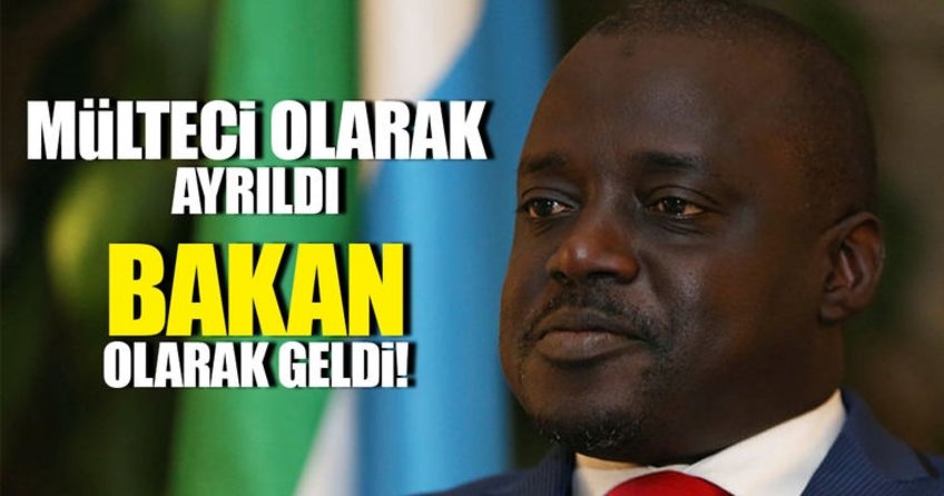 Mülteci olarak ayrıldığı Türkiyeye bakan olarak geldi
