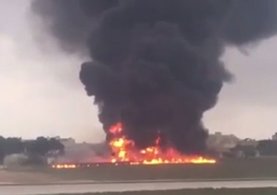 AB yetkililerini taşıyan uçak Malta yakınlarında düştü