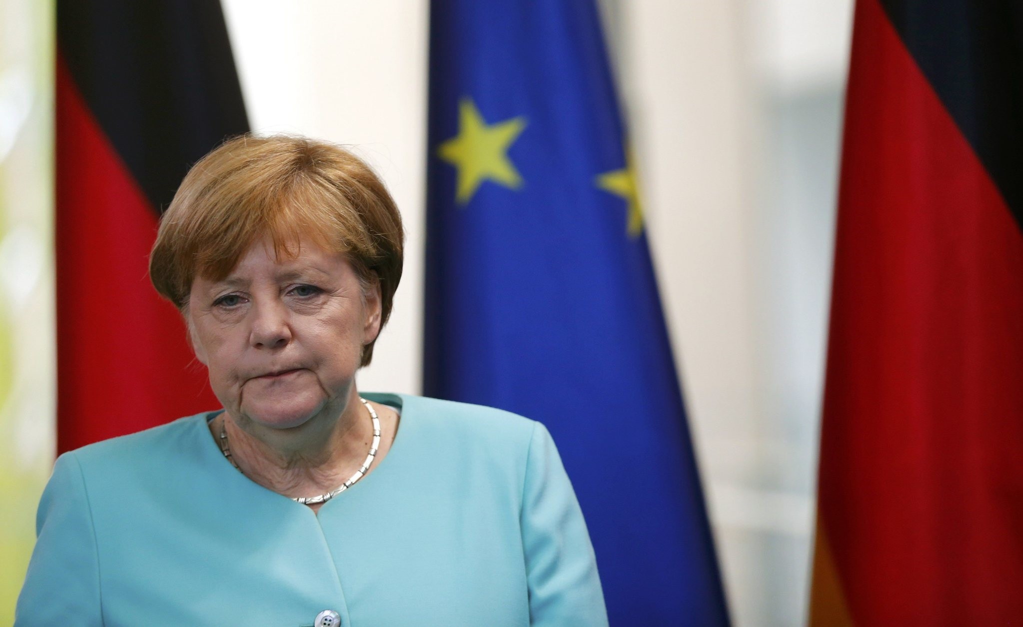 German Chancellor Angela Merkel arrives for a statement in Berlin, Germany, June 24, 2016, after Britain voted to leave the European Union in the EU BREXIT referendum. (REUTERS Photo)