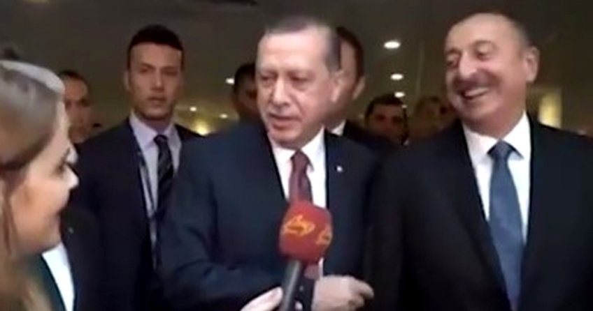 Erdoğan ve Aliyev'den sıcak görüntüler
