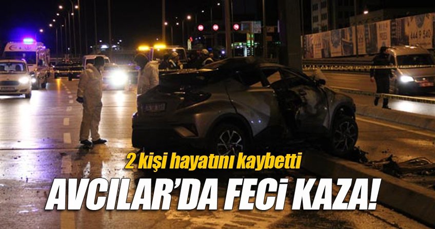 Avcılar'da feci kaza!