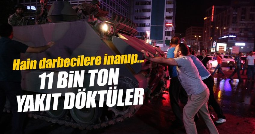 Uçakları indirmediler, 11 bin ton yakıtı döktüler