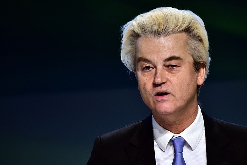 Dutch far-right Freedom Party leader Geert Wilders speaks during a press conference on January 29, 2016. (AFP Photo)