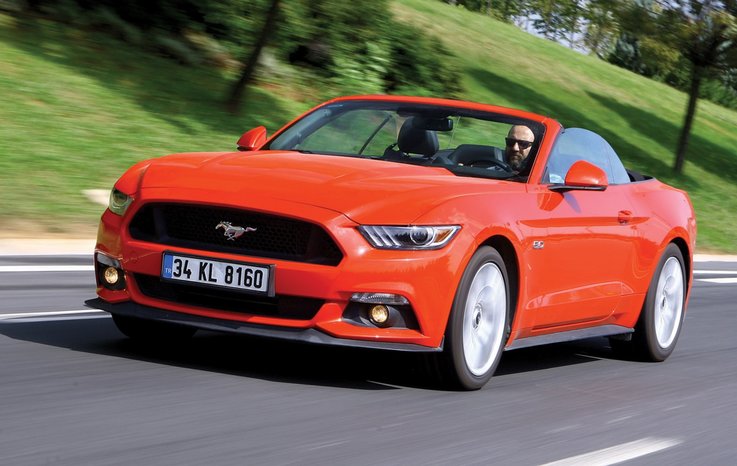 TEST · FORD MUSTANG CONVERTİBLE 5.0