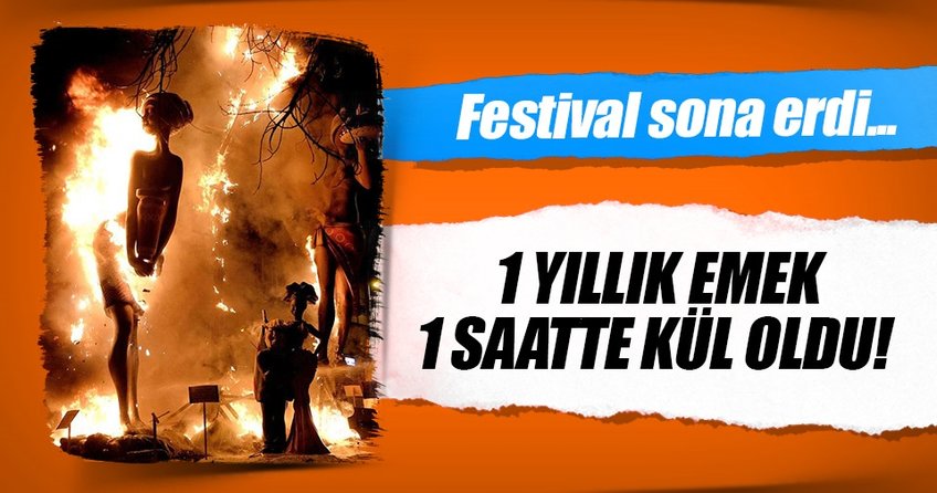 Festival dev kuklaların yakılmasıyla sona erdi