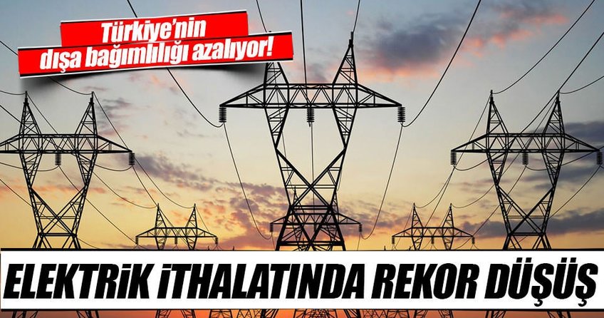 Türkiye'nin elektrik ithalatı yüzde 46 azaldı