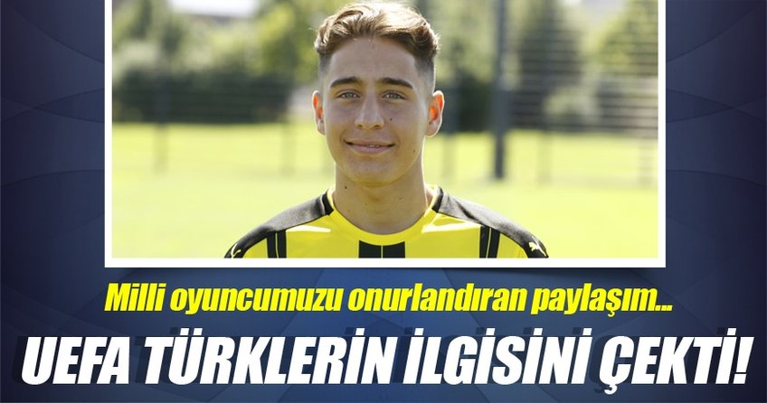 UEFA'dan Emre Mor'a büyük onur