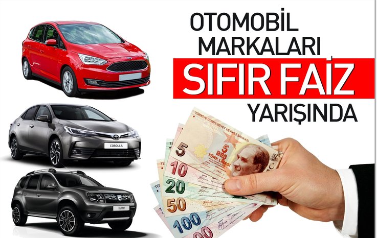 OTOMOBİL MARKALARI SIFIR FAİZ YARIŞINDA