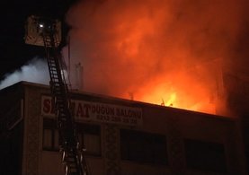 Şişli’de korkutan yangın