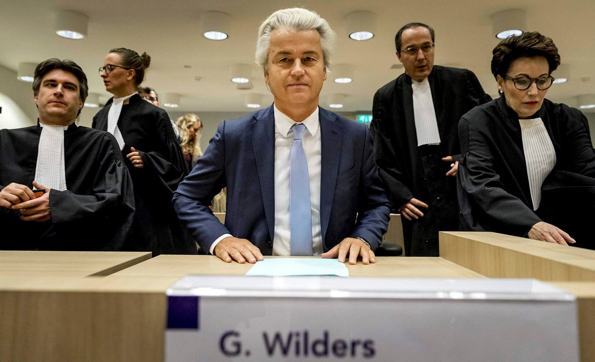 Wilders appeared in court in Netherlands. (Reuters Photo)
