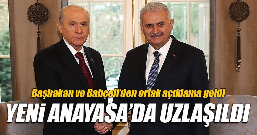 Başbakan ve Bahçeli'den ortak açıklama!