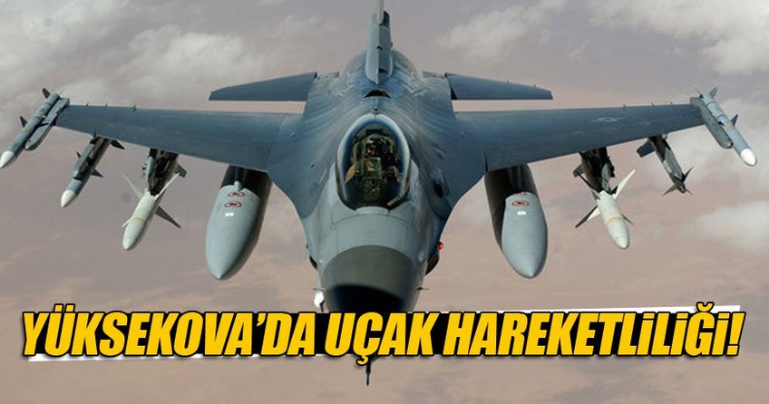 Yüksekova'da uçak hareketliliği