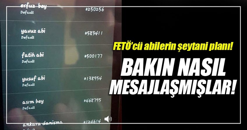 'Abi'ler böyle mesajlaşmış
