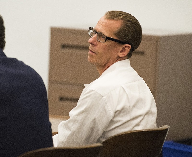 After about an hour of deliberation, a jury came back with guilty verdicts in four counts of murder against Steven DeanGordon in his murder trial in Orange County Superior Court, Dec. 15, 2016, Santa Ana, Calif. (AP Photo)