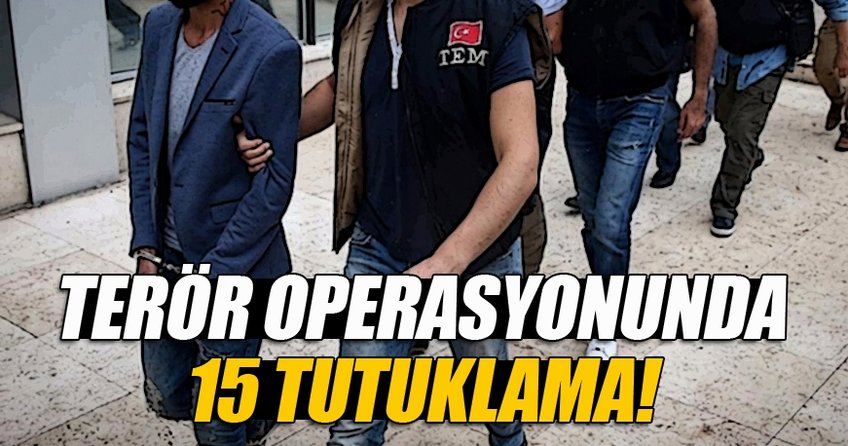 Bursa'daki terör operasyonunda 15 tutuklama