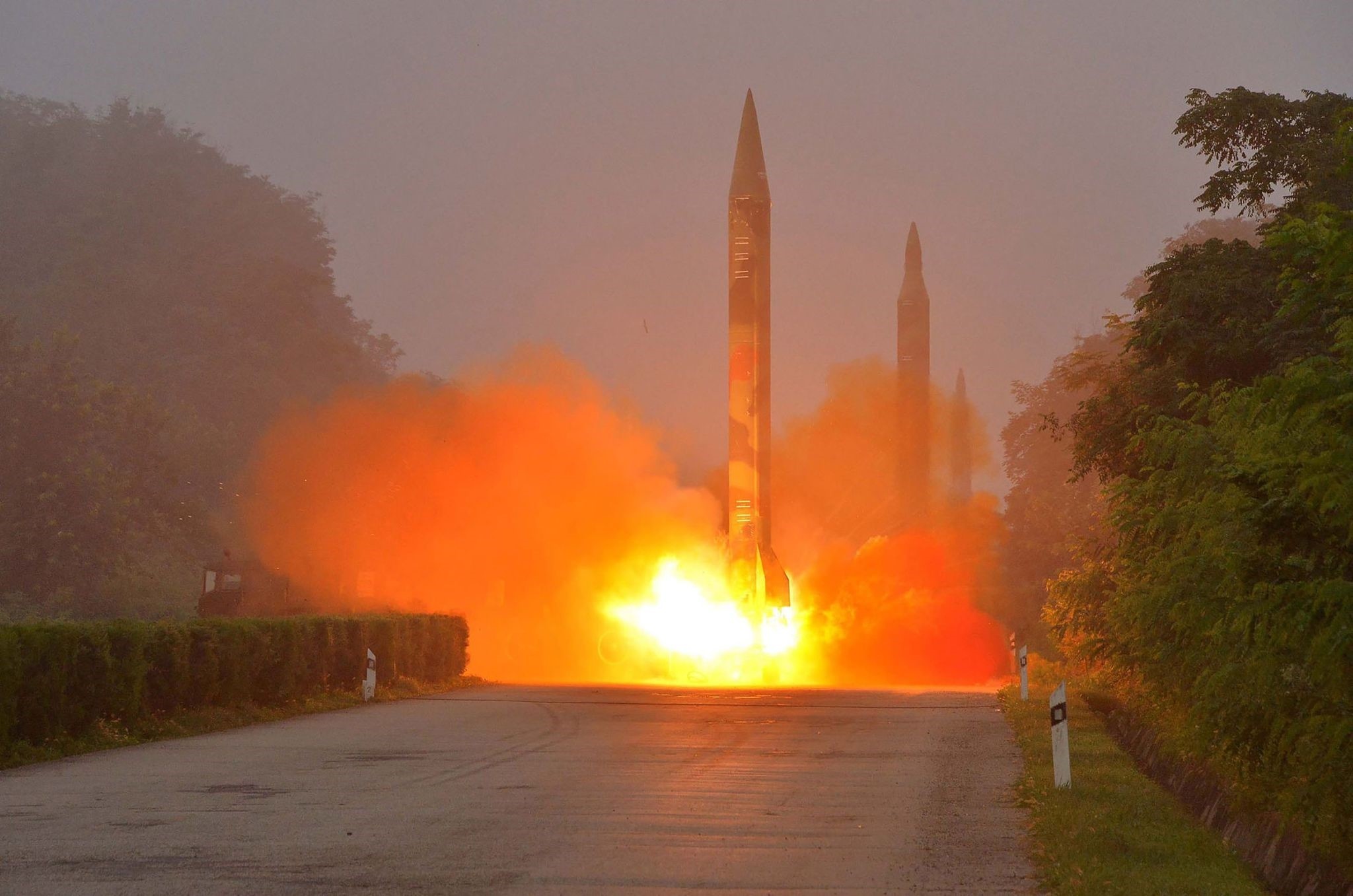 North Korea on August 3, 2016 test-fired a ballistic missile towards the Sea of Japan, South Korea said, in an apparent show of force against the planned deployment of a US missile defence system. (AFP Photo)