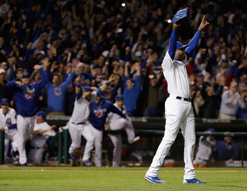 The Cubs won 5-0 to win the series and advance to the World Series against the Cleveland Indians. (AP Photo)