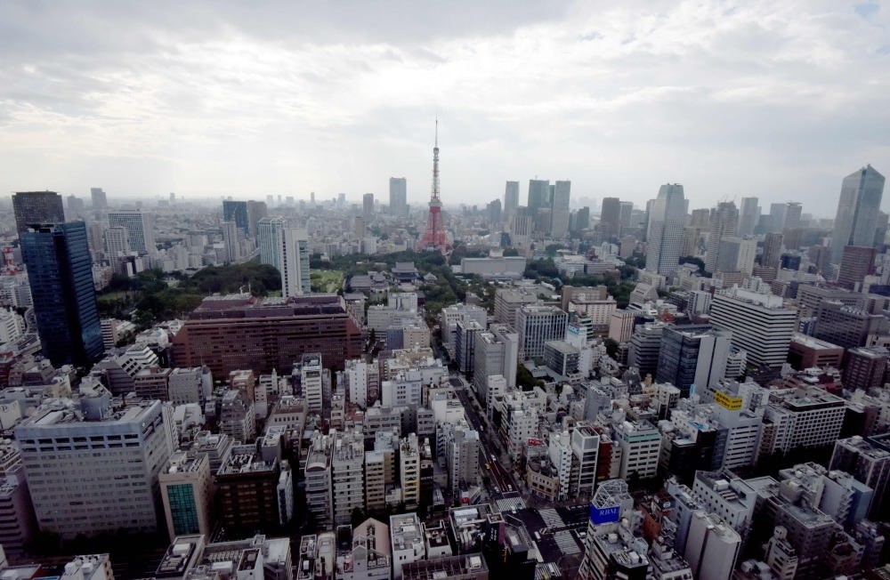 A general view of the Tokyo city centre. Japanu2019s economy stalled in the April-June quarter, data showed, missing market forecasts.