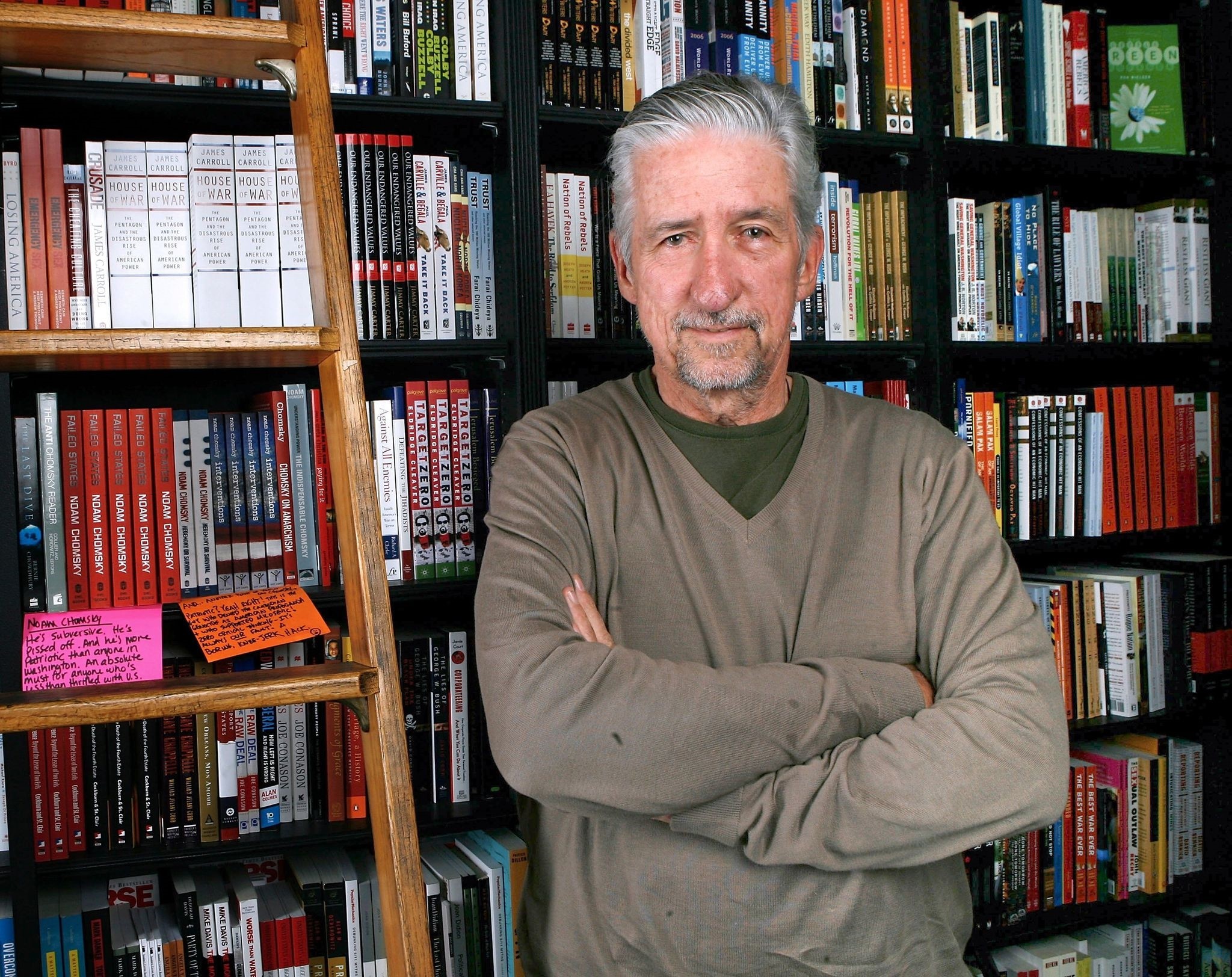 This file photo taken on June 25, 2007 shows former US senator and author Tom Hayden posing before signing copies of his book, ,Ending The War in Iraq, at Book Soup in Los Angeles, California. (AFP Photo)