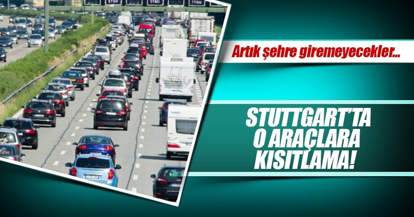 Stuttgart’ta dizel araçlara kısıtlama