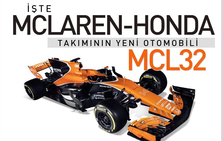 İŞTE MCLAREN-HONDA TAKIMININ YENİ OTOMOBİLİ MCL32