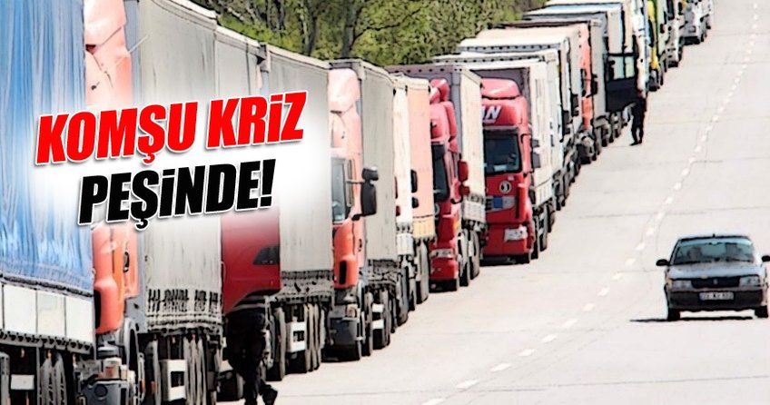Kapıkule'de 8 km TIR kuyruğu oluştu