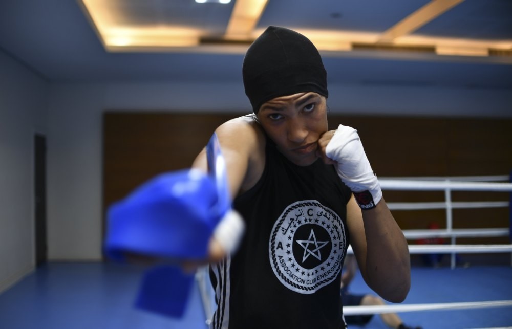 Moroccan boxer Khadija Mardi