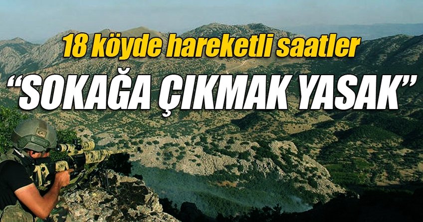 Diyarbakır'da 18 köyde sokağa çıkma yasağı ilan edildi