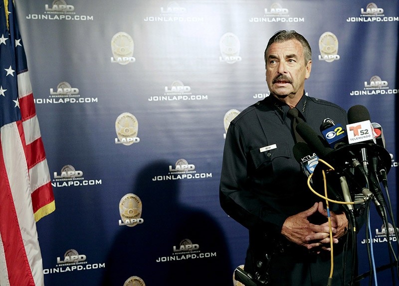 Los Angeles police chief during a news conference on Monday, Nov. 14, 2016. (AP Photo)