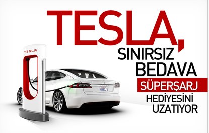 Tesla, sınırsız bedava süperşarj hediyesini uzatıyor