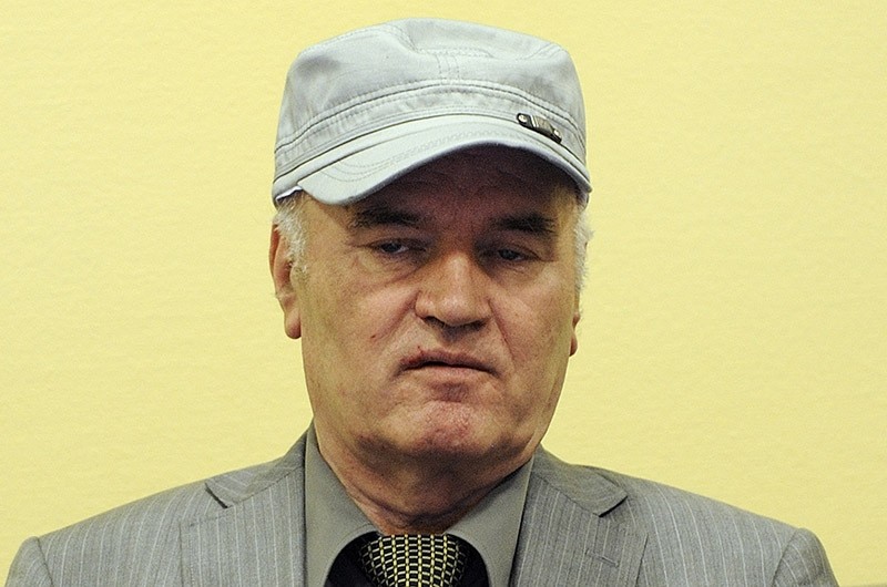 Former Bosnian Serb Gen. Ratko Mladic sits in the court room during his initial appearance at the U.N.'s Yugoslav war crimes tribunal in The Hague, Netherlands, 3 June 2011. (AP Photo)