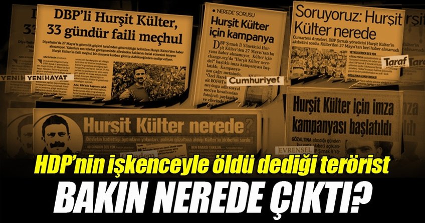 HDP'nin işkenceyle öldü dediği adam ortaya çıktı!