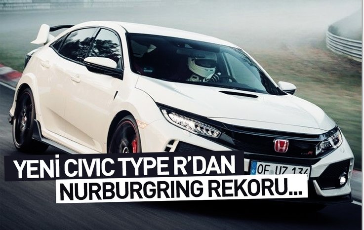 YENİ CİVİC TYPE R'DAN NÜRBURGRİNG REKORU...