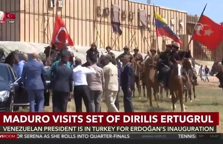 Maduro Visits Set Of Dirilis Ertugrul Anews