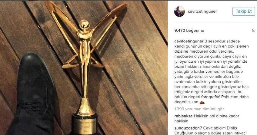 Altın Kelebek töreninde ödül iade ettiren skandal